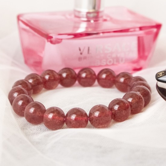 高等草莓晶手链 High Grade Strawberry Quartz Bracelet