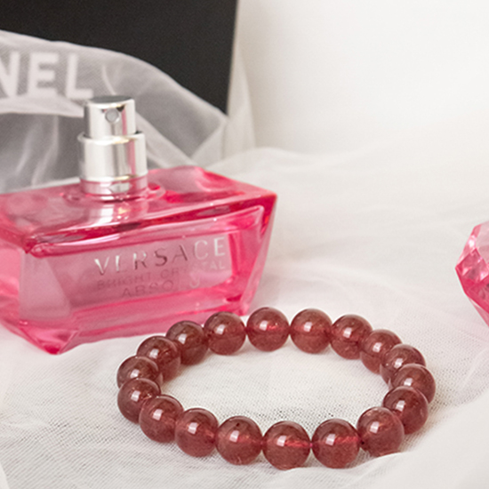 高等草莓晶手链 High Grade Strawberry Quartz Bracelet