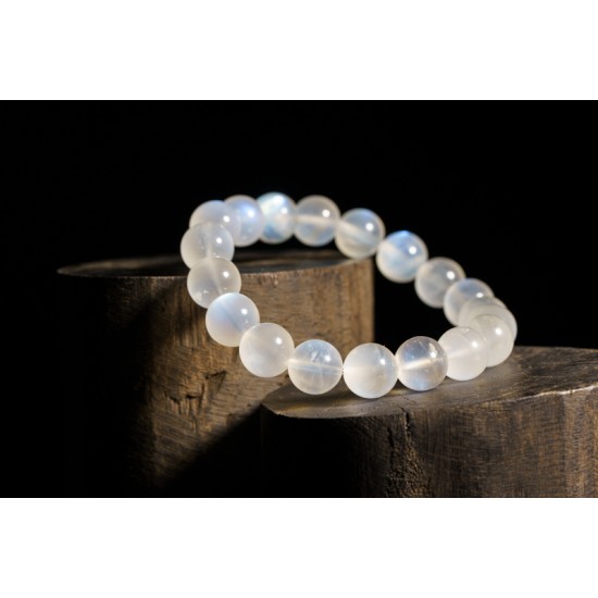 高等蓝月光手链 Blue Moonstone Bracelet