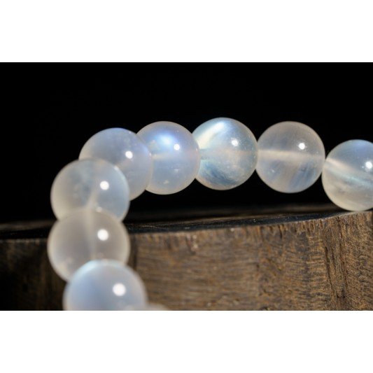 高等蓝月光手链 Blue Moonstone Bracelet