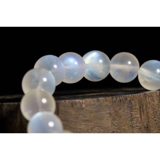 高等蓝月光手链 Blue Moonstone Bracelet