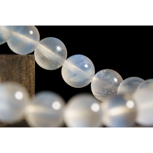 高等蓝月光手链 Blue Moonstone Bracelet