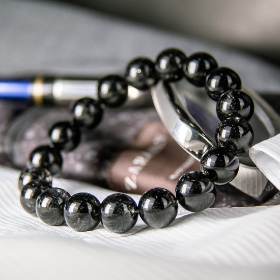 高等黑发晶手链 Black Rutilated Quartz Bracelet