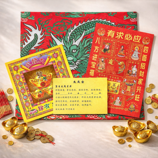 太岁金 (5包) Tai Sui Gold Joss Paper (5 Packs) 太岁金 (5包) Tai Sui Gold Joss Paper (5 Packs)
