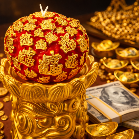 招财进宝酥油烛 WEALTH CANDLE 招财进宝酥油烛 WEALTH CANDLE
