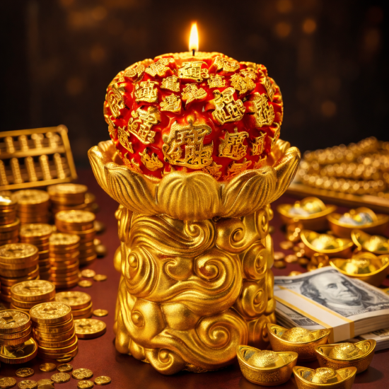 招财进宝酥油烛 WEALTH CANDLE