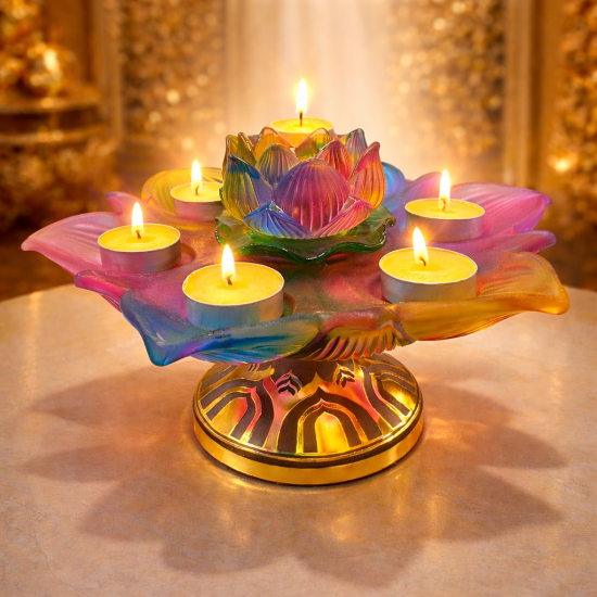 琉璃莲花七星转运烛 GLAZED LUTUS SEVEN STAR FORTUNE CANDLE 琉璃莲花七星转运烛 GLAZED LUTUS SEVEN STAR FORTUNE CANDLE