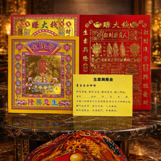 生意兴隆金(5包) Prosperous Gold Joss Paper(5 Packs) 生意兴隆金(5包) Prosperous Gold Joss Paper(5 Packs)