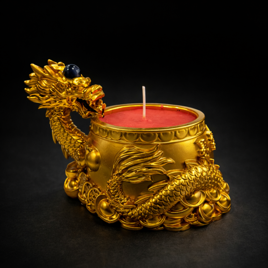 祥龙纳财酥油烛 AUSPICIOUS CANDLE