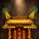 福海旺财金花 *小号 GOLDEN FORTUNE EMBLEM 福海旺财金花 *小号 GOLDEN FORTUNE EMBLEM