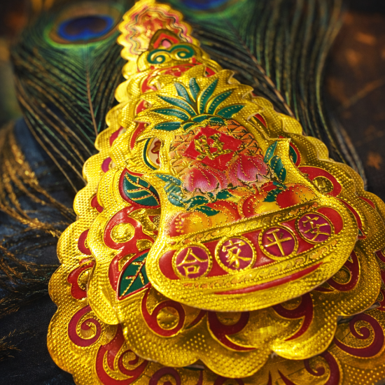 福海旺财金花 *小号 GOLDEN FORTUNE EMBLEM 福海旺财金花 *小号 GOLDEN FORTUNE EMBLEM