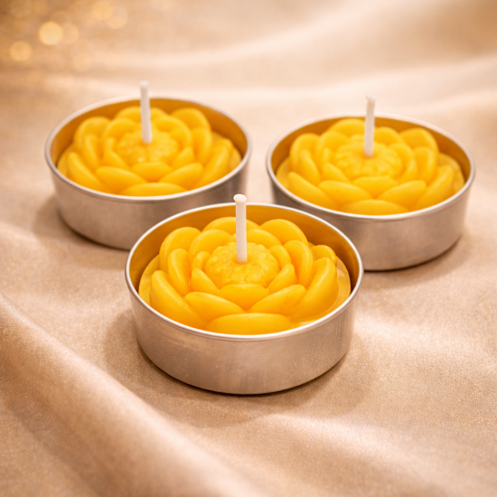 莲花酥油芯 *黄 LOTUS CANDLE *YELLOW 