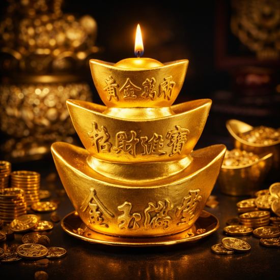 财富节节高酥油烛 TREASURE CANDLE 财富节节高酥油烛 TREASURE CANDLE
