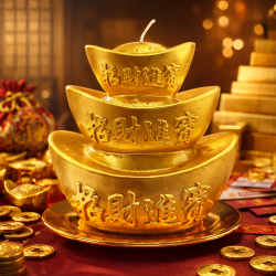 财富节节高酥油烛 TREASURE CANDLE