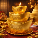 财富节节高酥油烛 TREASURE CANDLE 财富节节高酥油烛 TREASURE CANDLE