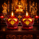 钱来福到酥油烛 FORTUNE & BLESSING CANDLE SET 钱来福到酥油烛 FORTUNE & BLESSING CANDLE SET