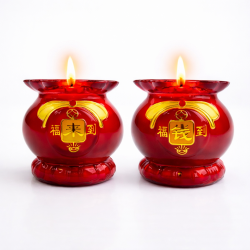 钱来福到酥油烛 FORTUNE & BLESSING CANDLE SET 钱来福到酥油烛 FORTUNE & BLESSING CANDLE SET