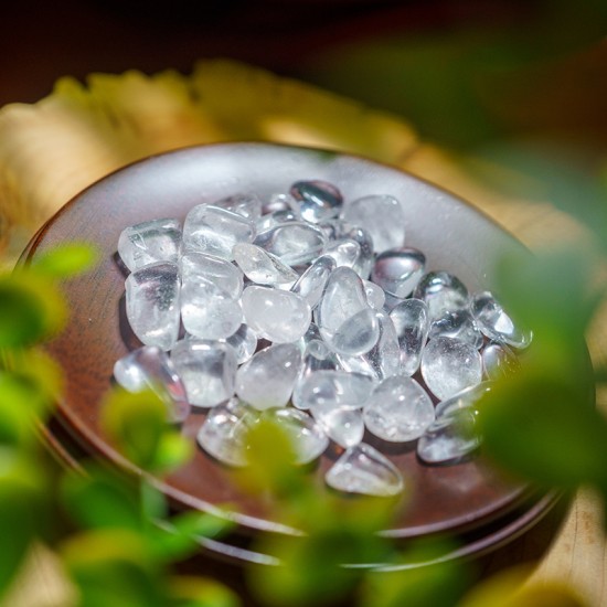 消磁碎水晶：白水晶 Tumbled Clear Quartz