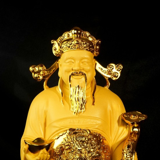 三星聚财 / 金沙福禄寿 Fortune / Golden Sanded Three Auspicious Lucky Star Gods