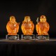 古法琉璃福禄寿（A款）Three Auspicious Lucky Star Gods (Ancient Glazed Glass) [Type A]