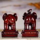 大象 - 平安吉祥 （特小)  Elephant of Auspicious, Wishful and Safeness (Shine Wooden Material) - Extra Small