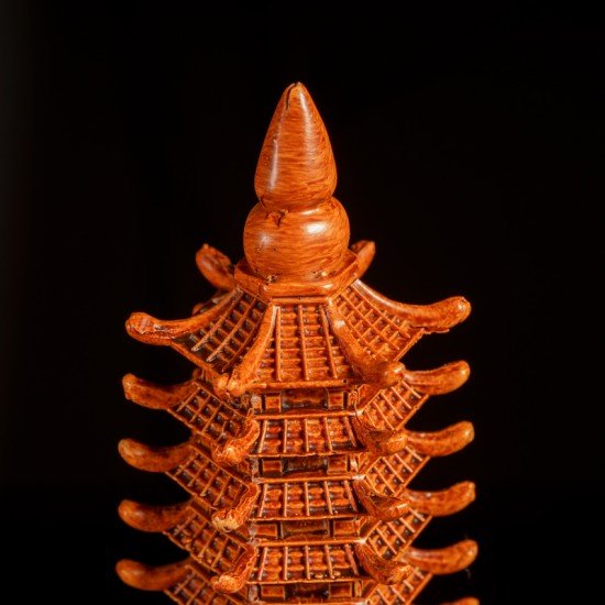 开运文昌塔(木色) Scholar Pagoda (Wooden Material)