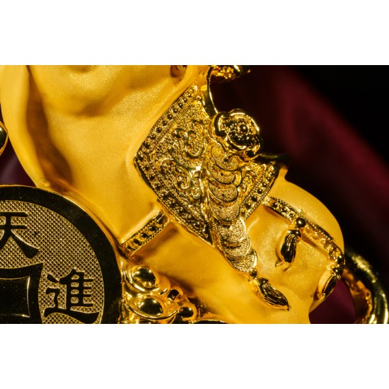 招财宝马（沙金） Wealthy Horse Statue (Golden Sanded)