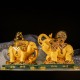 招财纳财象  Elephant of Hook and Gather Wealth (Golden Sanded)