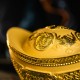 招财金宝元宝 Prosperous Golden Yuan Bao (Golden Sanded)