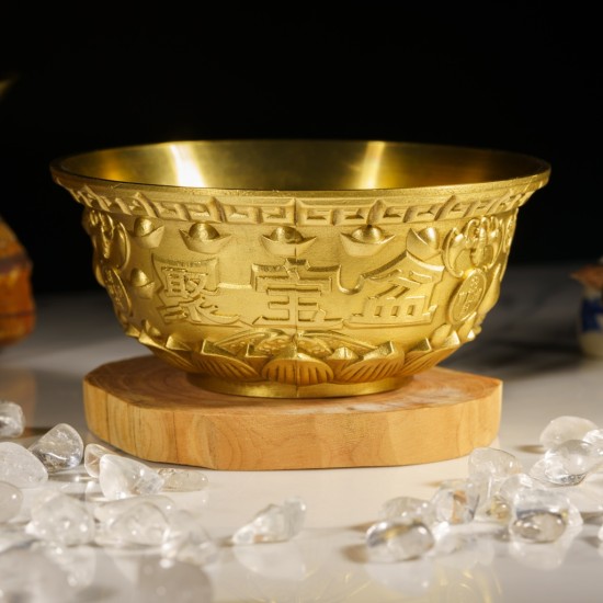 福海黄金聚宝盆 (大) Fuhai Golden Treasure Bowl (Big)