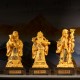 福禄寿（金沙）Three Auspicious Lucky Star Gods (Golden Sanded)