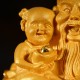 福禄寿（金沙）Three Auspicious Lucky Star Gods (Golden Sanded)