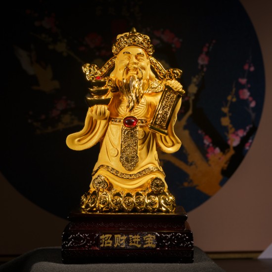 金沙财神爷 （大） Gods of Wealth (Golden Sanded)