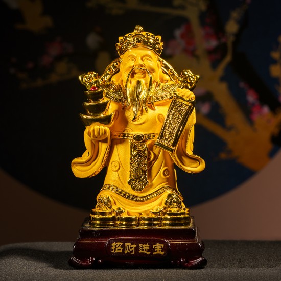 金沙财神爷（小）Gods of Wealth (Golden Sanded)