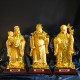 金玉满堂福禄寿（特大版）Golden Three Auspicious Lucky Star Gods (Extra Large)