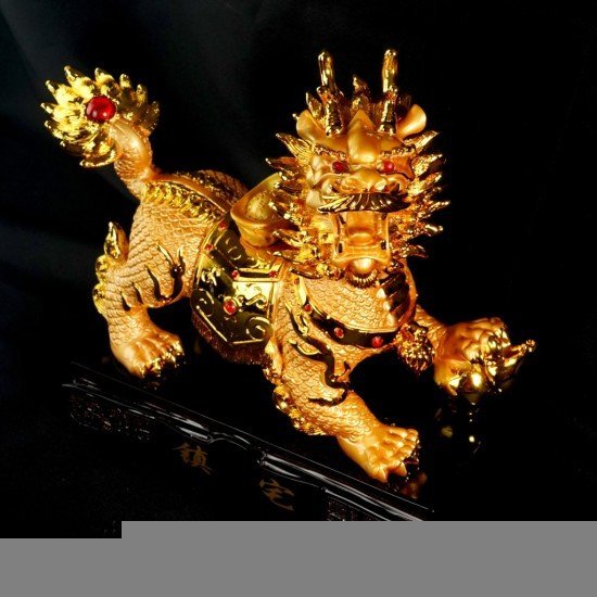 镇宅旺财金麒麟 Feng Shui Prosperous Wealth Golden Kirin