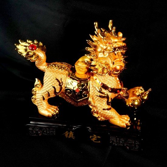 镇宅旺财金麒麟 Feng Shui Prosperous Wealth Golden Kirin