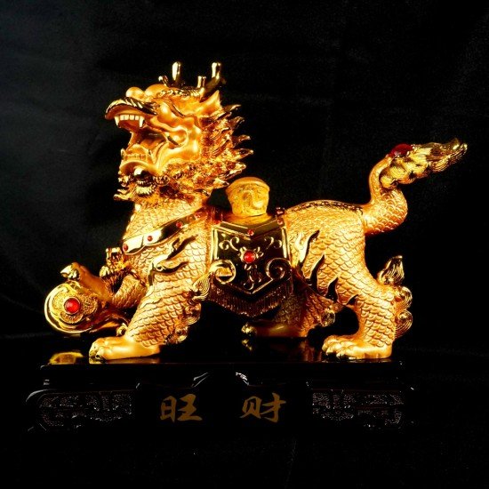 镇宅旺财金麒麟 Feng Shui Prosperous Wealth Golden Kirin