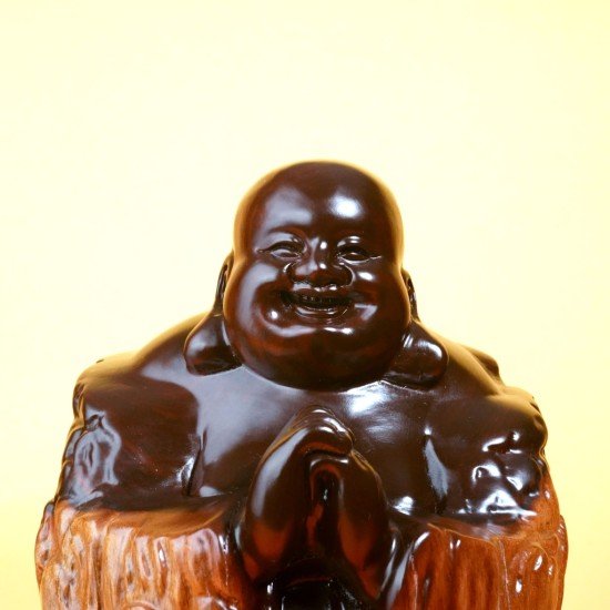 黑檀木笑佛 / 大 Black Wood Laughing Buddha