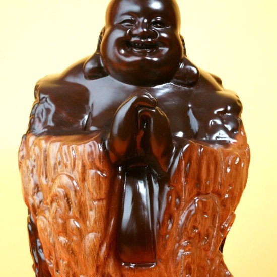 黑檀木笑佛 / 大 Black Wood Laughing Buddha