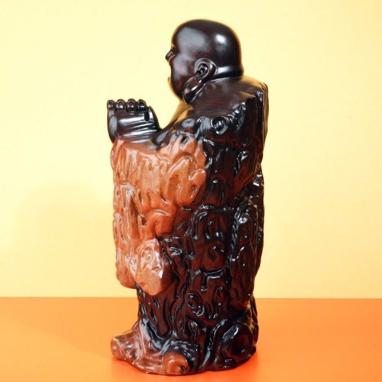 黑檀木笑佛 / 大 Black Wood Laughing Buddha