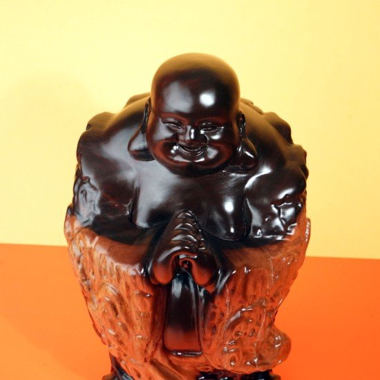 黑檀木笑佛 / 大 Black Wood Laughing Buddha