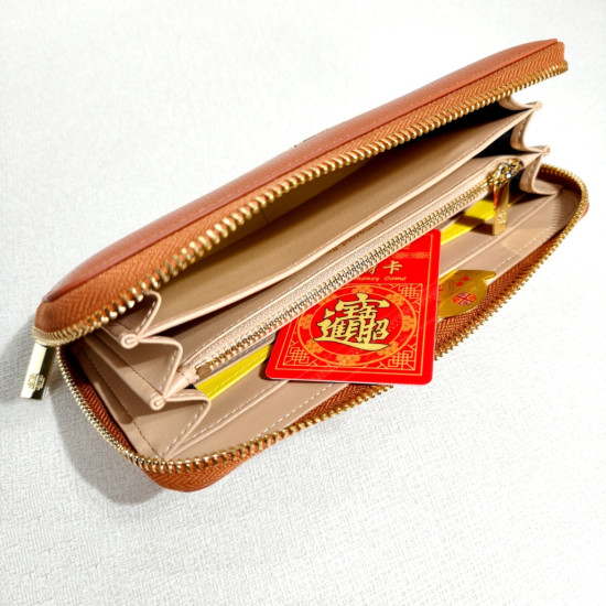 聚财钱包 - 褐色 Prosperity Wallet - Brown 聚财钱包 - 褐色 Prosperity Wallet - Brown