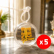 福海神木挂饰 *观音布符 (5个) APOTROPAIC WOOD PENDANT *GUAN YIN CHARM (5PCS) 