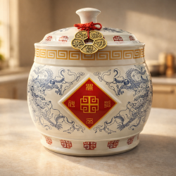 龙凤如意风水米缸 - 10KG