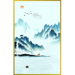 风水画 PT00028 : 云雾千山 风水画 PT00028 : 云雾千山