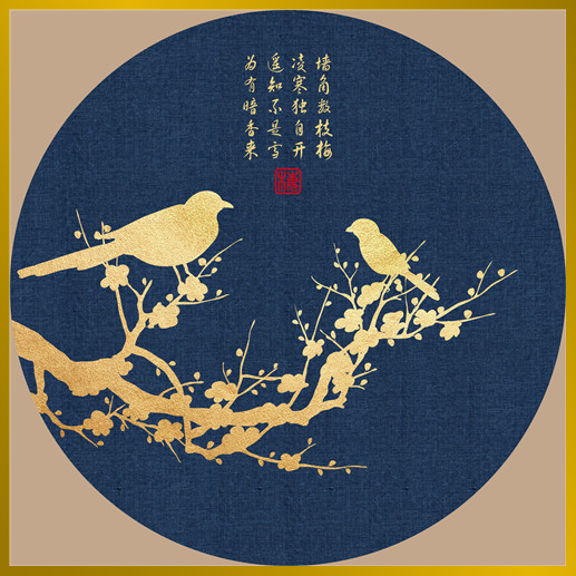风水画 PT00042 : 鹊上枝头