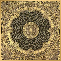 风水画 PT00059 : 唐卡六字真言