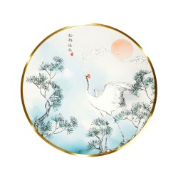 风水画 PT00121 : 松鹤延年 Longevity Of The Pine And Crane