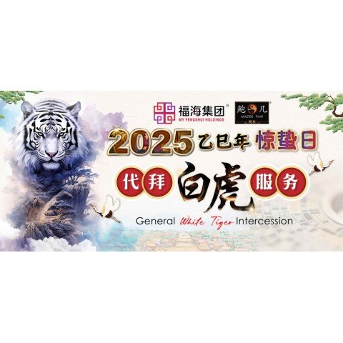 2025 代拜太岁与谢太岁+代拜白虎配套 Pray And Thanksgiving To Tai Sui + General White Tiger Intercession